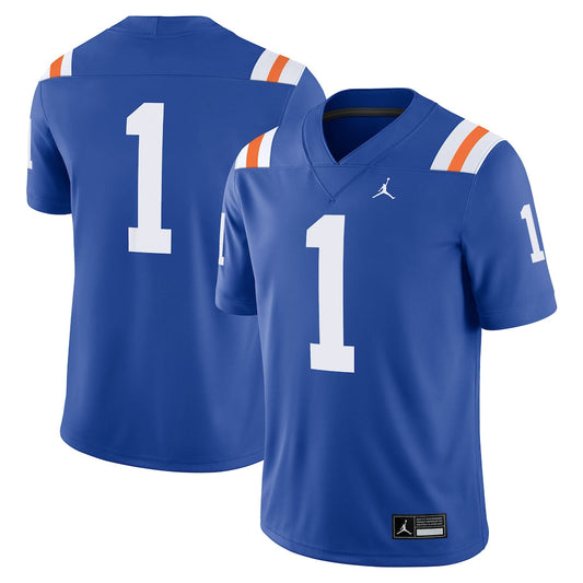Jordan Brand 1 Royal Florida Gators Alternate Game Jersey - retro stitched jersey jersey for Jordan Brand fans