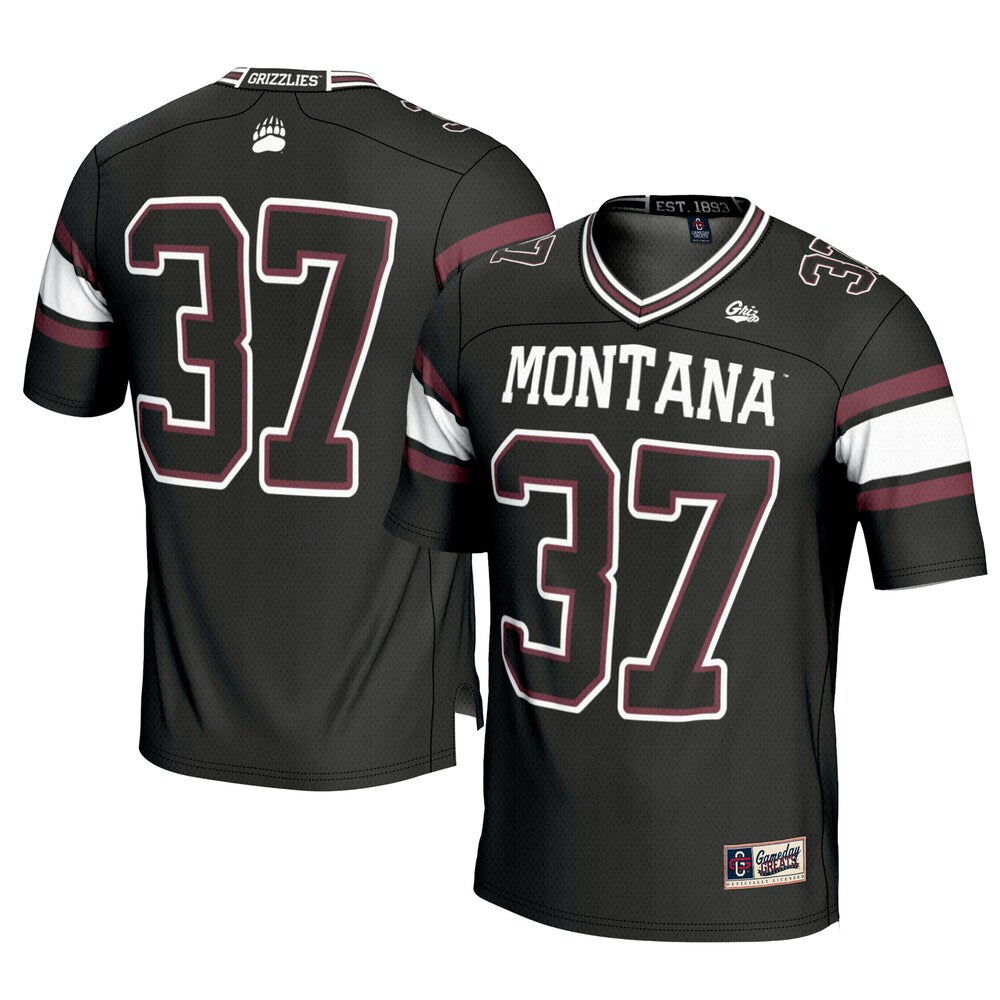 Gameday Greats 37 Black Montana Grizzlies Football Jersey - retro stitched football jersey for Gameday Greats fans