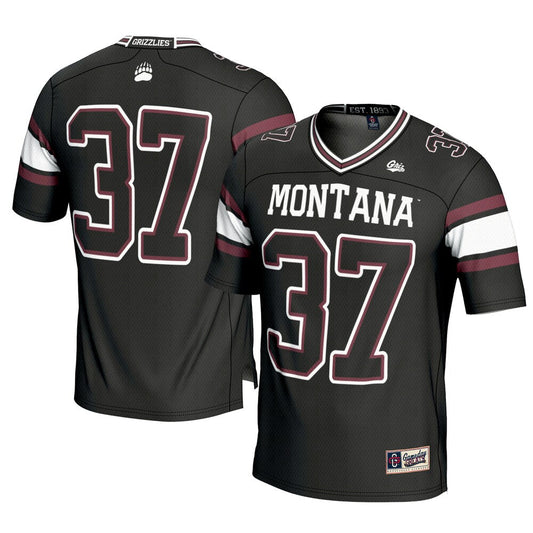Gameday Greats 37 Black Montana Grizzlies Football Jersey - retro stitched football jersey for Gameday Greats fans