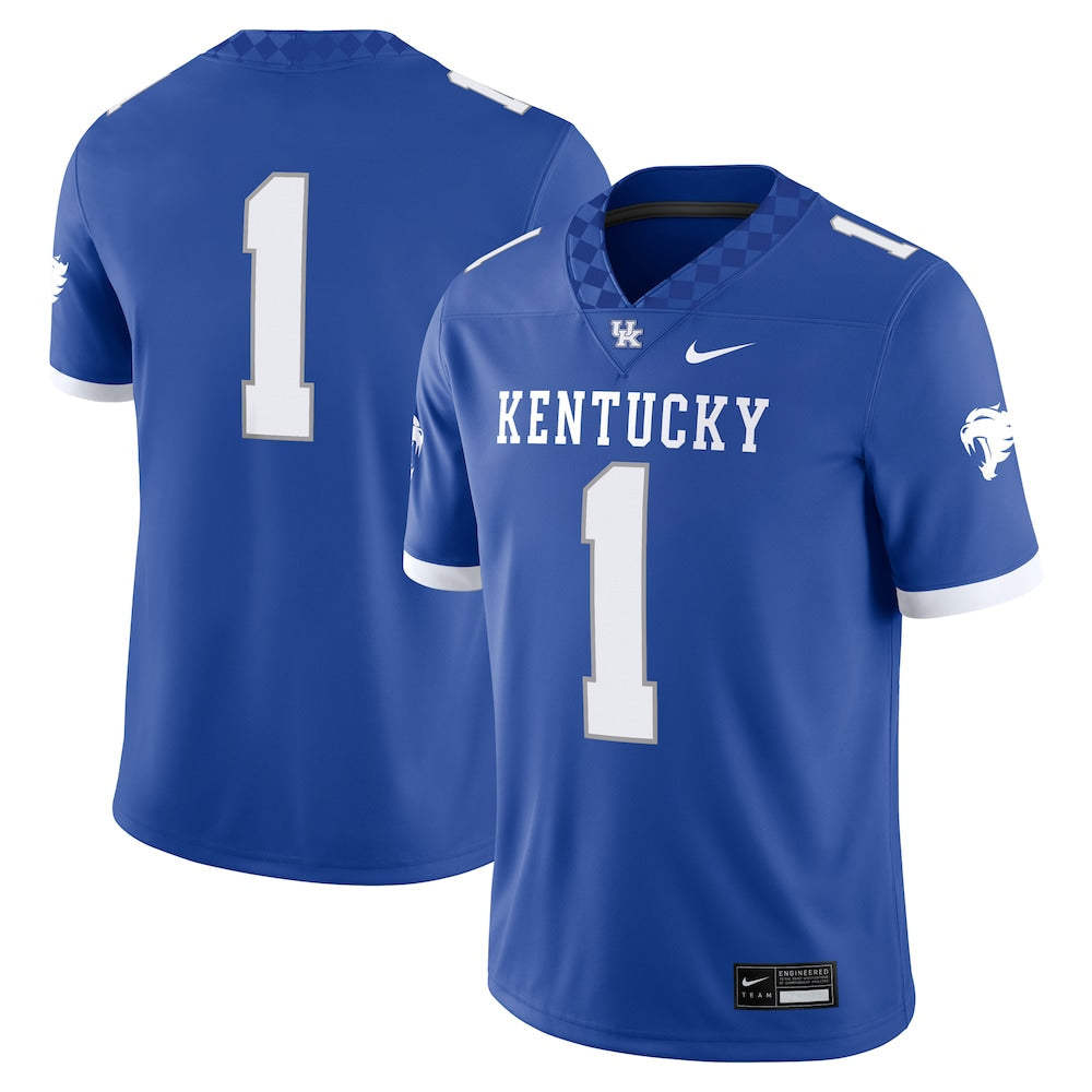1 Royal Kentucky Wildcats Game Jersey - retro stitched jersey jersey for 1 Royal fans