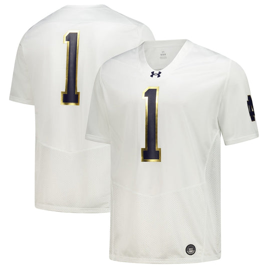 White NOTR #1 Replica Football Jersey rtj college 156