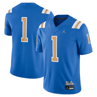 Jordan Brand 1 Blue Ucla Bruins Game Jersey - retro stitched jersey jersey for Jordan Brand fans