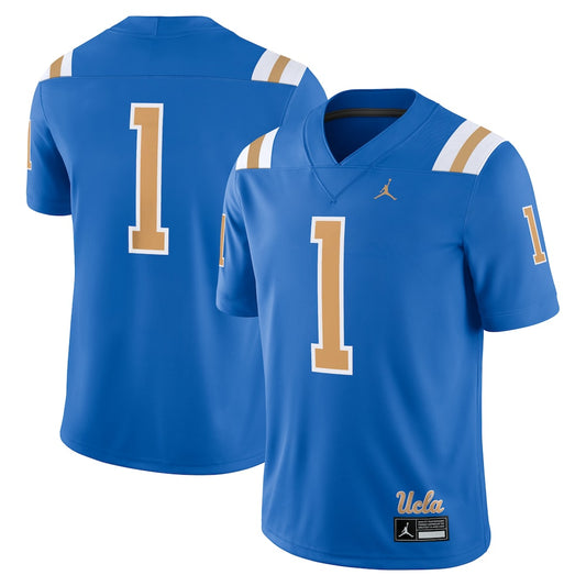 Jordan Brand 1 Blue Ucla Bruins Game Jersey - retro stitched jersey jersey for Jordan Brand fans