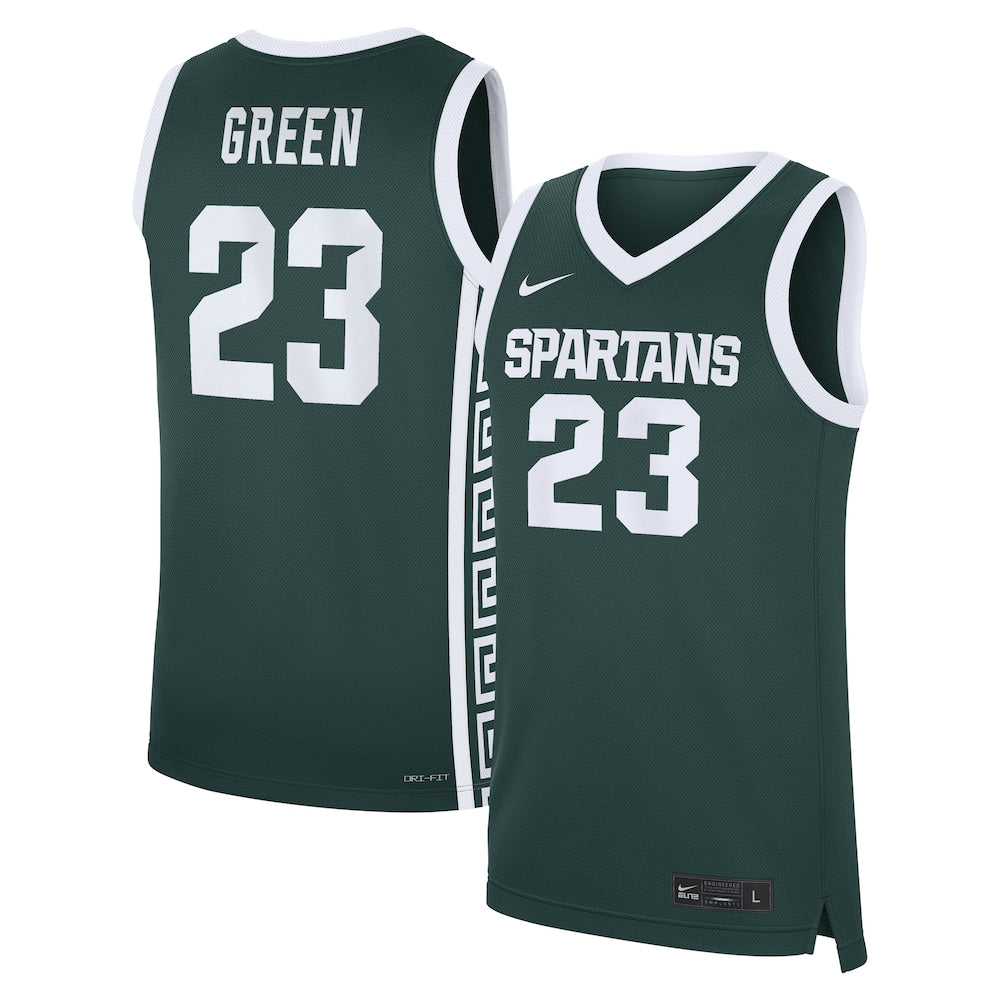 Draymond Green Green Michigan State Spartans Road Replica Basketball Jersey - retro stitched basketball jersey for Draymond Green fans