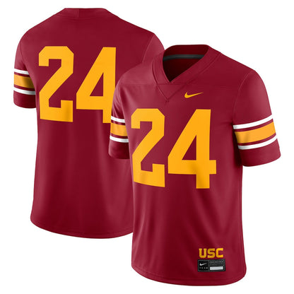 24 Cardinal Usc Trojans Alternate Game Jersey - retro stitched jersey jersey for 24 Cardinal fans