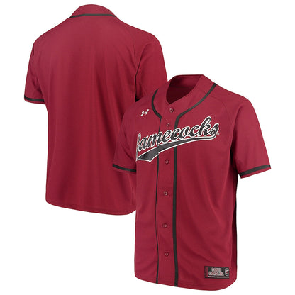Garnet South Carolina Gamecocks Performance Replica Baseball Jersey - retro stitched baseball jersey for Garnet South fans