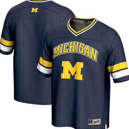 Gameday Greats Navy Michigan Wolverines Spirit Football Jersey - retro stitched football jersey for Gameday Greats fans