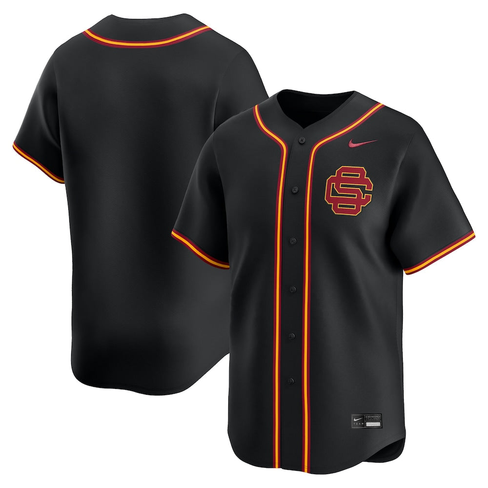 Black Usc Trojans College Baseball Limited Jersey - retro stitched baseball jersey for Black Usc fans