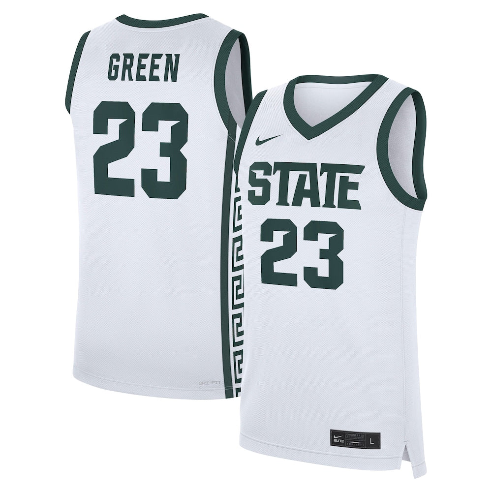 Draymond Green White Michigan State Spartans Performance Replica Basketball Jersey - retro stitched basketball jersey for Draymond Green fans