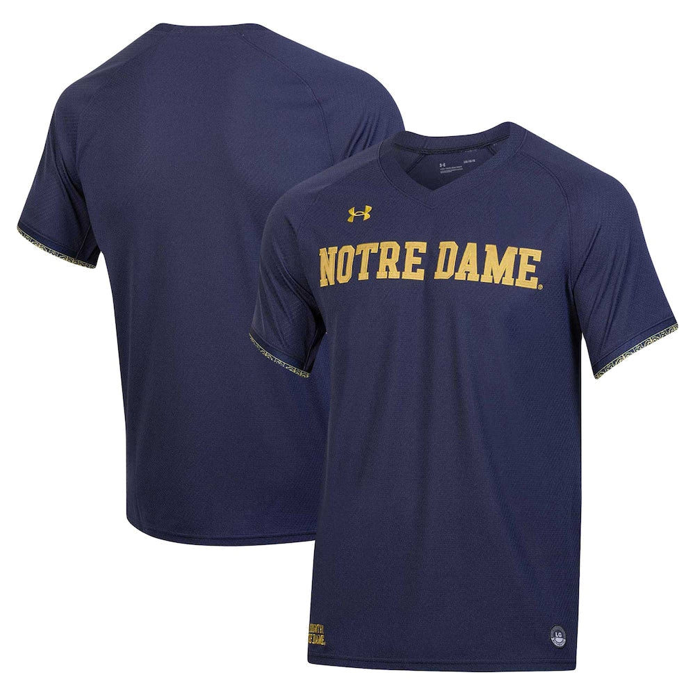 Navy Notre Dame Fighting Irish Replica Baseball Jersey - retro stitched baseball jersey for Navy Notre fans