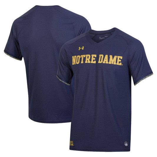 Navy Notre Dame Fighting Irish Replica Baseball Jersey - retro stitched baseball jersey for Navy Notre fans