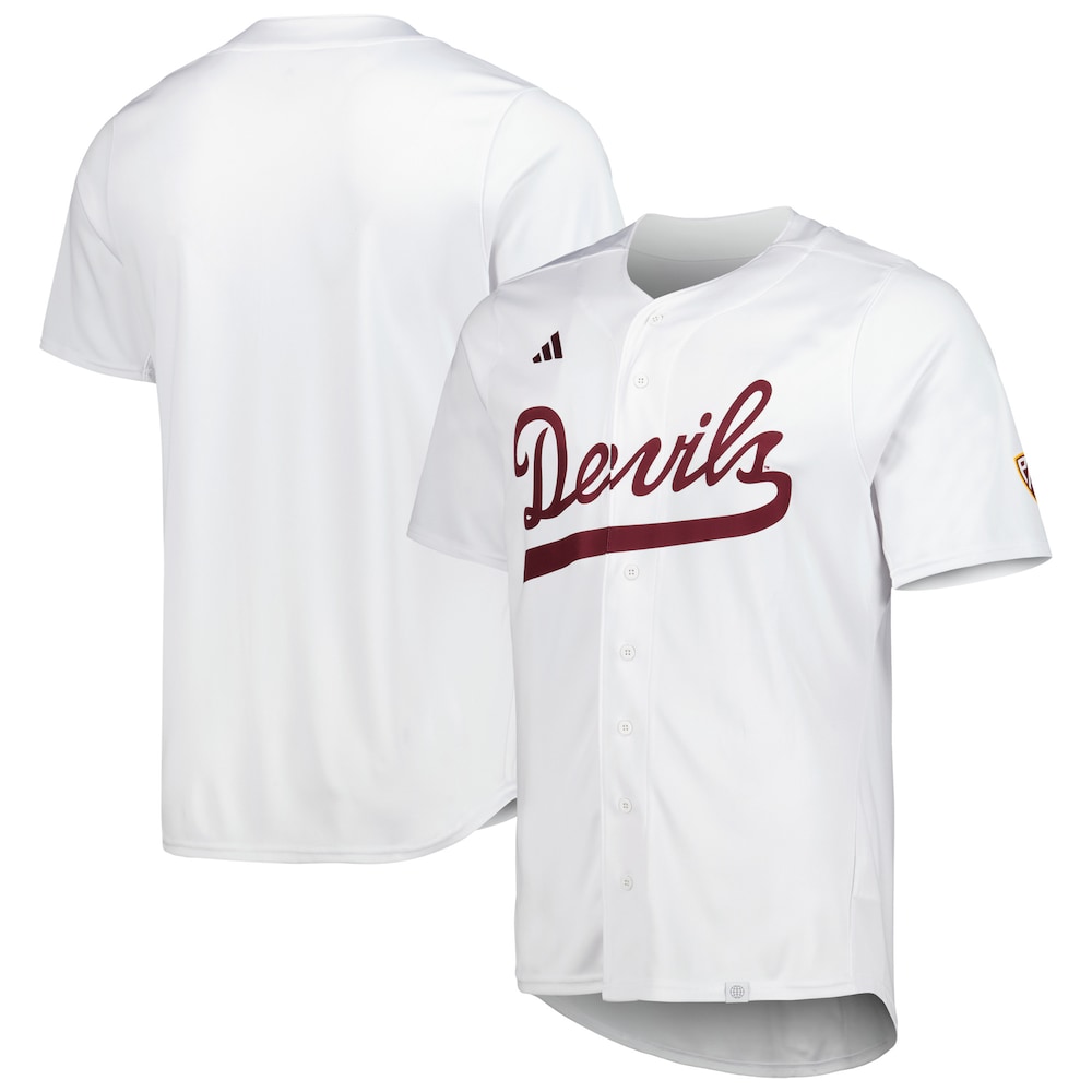White Arizona State Sun Devils Team Baseball Jersey - retro stitched baseball jersey for White Arizona fans
