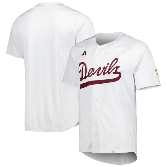 White Arizona State Sun Devils Team Baseball Jersey - retro stitched baseball jersey for White Arizona fans