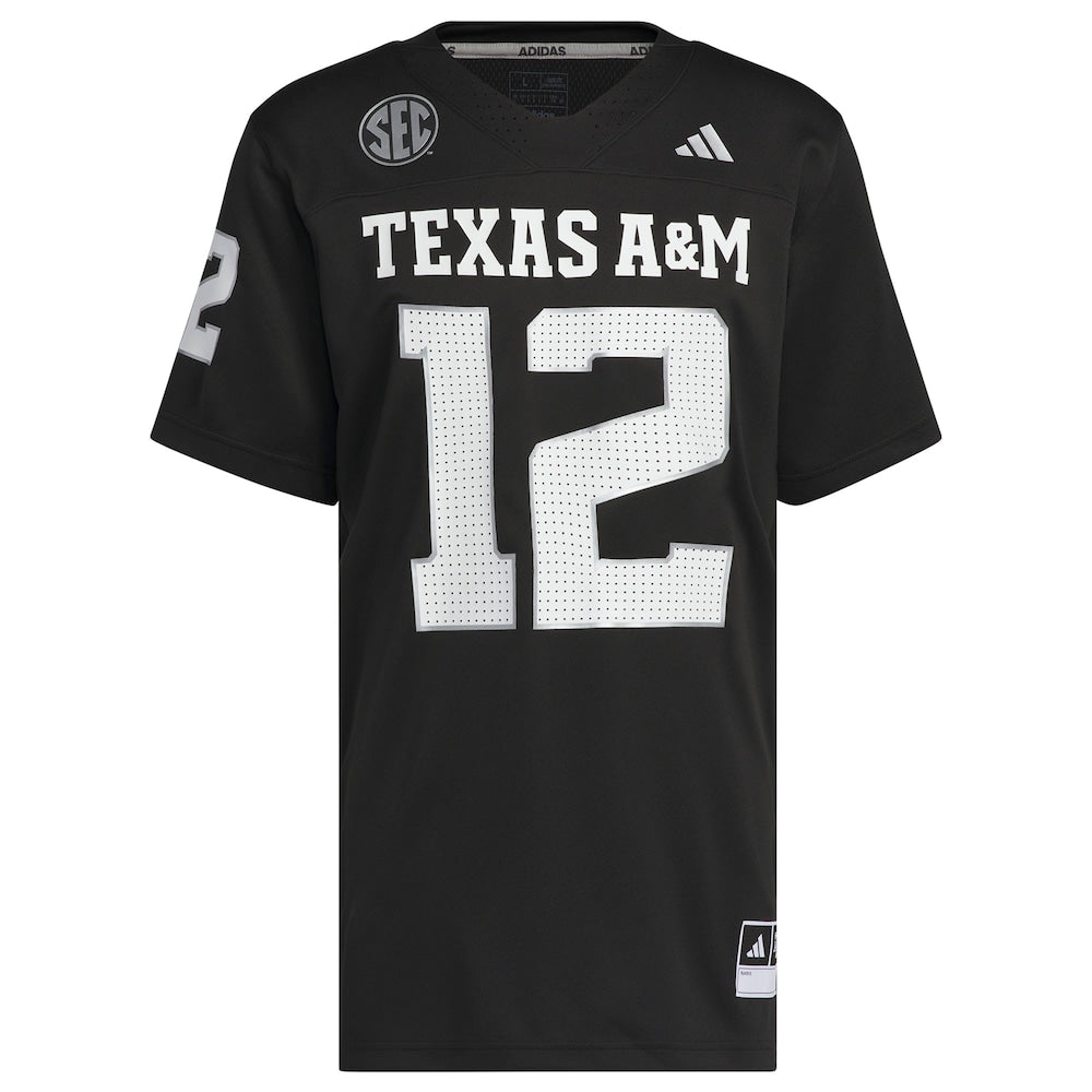 Black Texas Am Aggies Alternate Premier Strategy Jersey - retro stitched jersey jersey for Black Texas fans