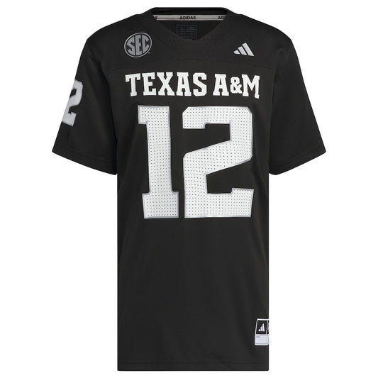 Black Texas Am Aggies Alternate Premier Strategy Jersey - retro stitched jersey jersey for Black Texas fans