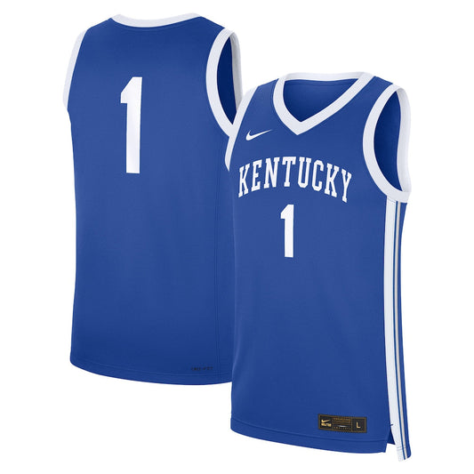 1 Royal Kentucky Wildcats Road Replica Jersey - retro stitched jersey jersey for 1 Royal fans
