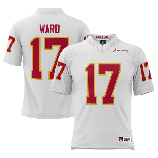Gameday Greats Charlie Ward White Florida State Seminoles Heisman Football Jersey - retro stitched football jersey for Gameday Greats fans
