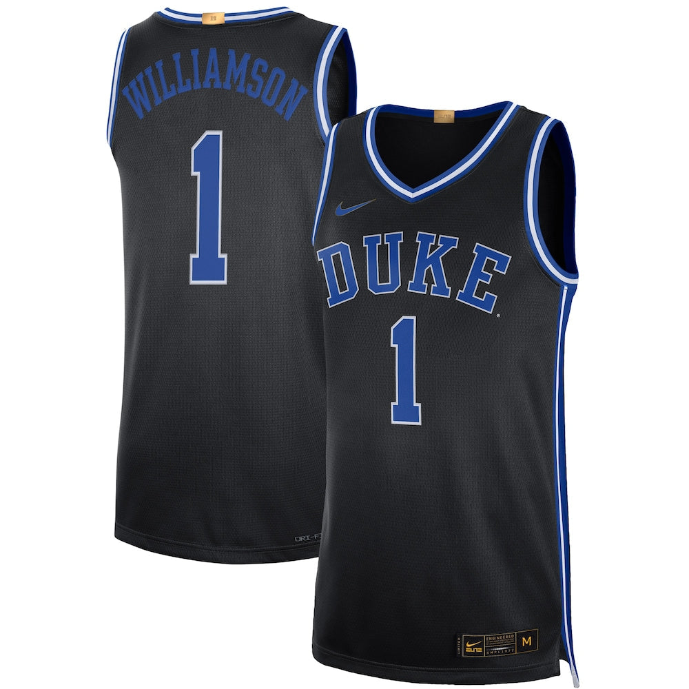 Zion Williamson Black Duke Blue Devils Alumni Player Limited Basketball Jersey - retro stitched basketball jersey for Zion Williamson fans