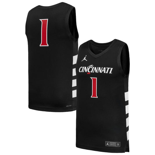 #1 Black CINC Replica Basketball Jersey rtj college 394