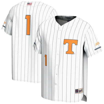 Gameday Greats 1 White Tennessee Volunteers Lightweight Baseball Fashion Jersey - retro stitched baseball jersey for Gameday Greats fans