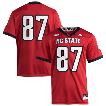 87 Red Nc State Wolfpack Premier Jersey - retro stitched jersey jersey for 87 Red fans