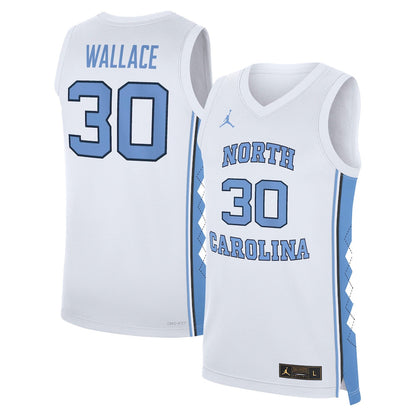 Jordan Brand Rasheed Wallace White North Carolina Tar Heels Replica Basketball Jersey - retro stitched basketball jersey for Jordan Brand fans