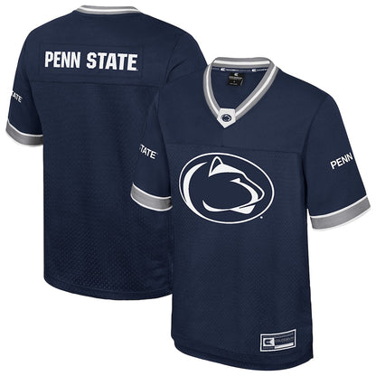 Colosseum Navy Penn State Nittany Lions Nothing But The Hits Football Jersey - retro stitched football jersey for Colosseum Navy fans