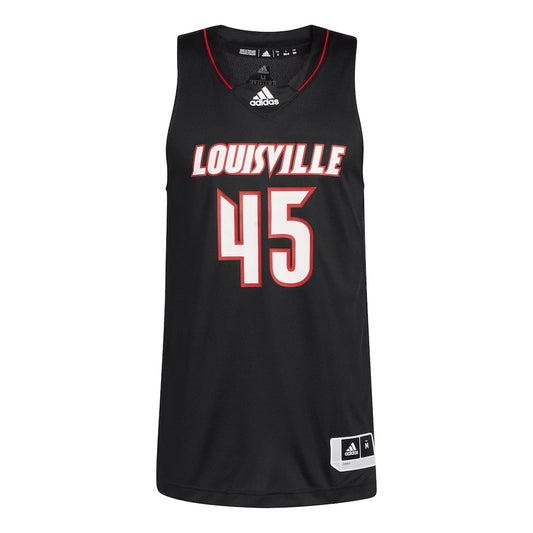45 Black Louisville Cardinals Swingman Jersey - retro stitched jersey jersey for 45 Black fans