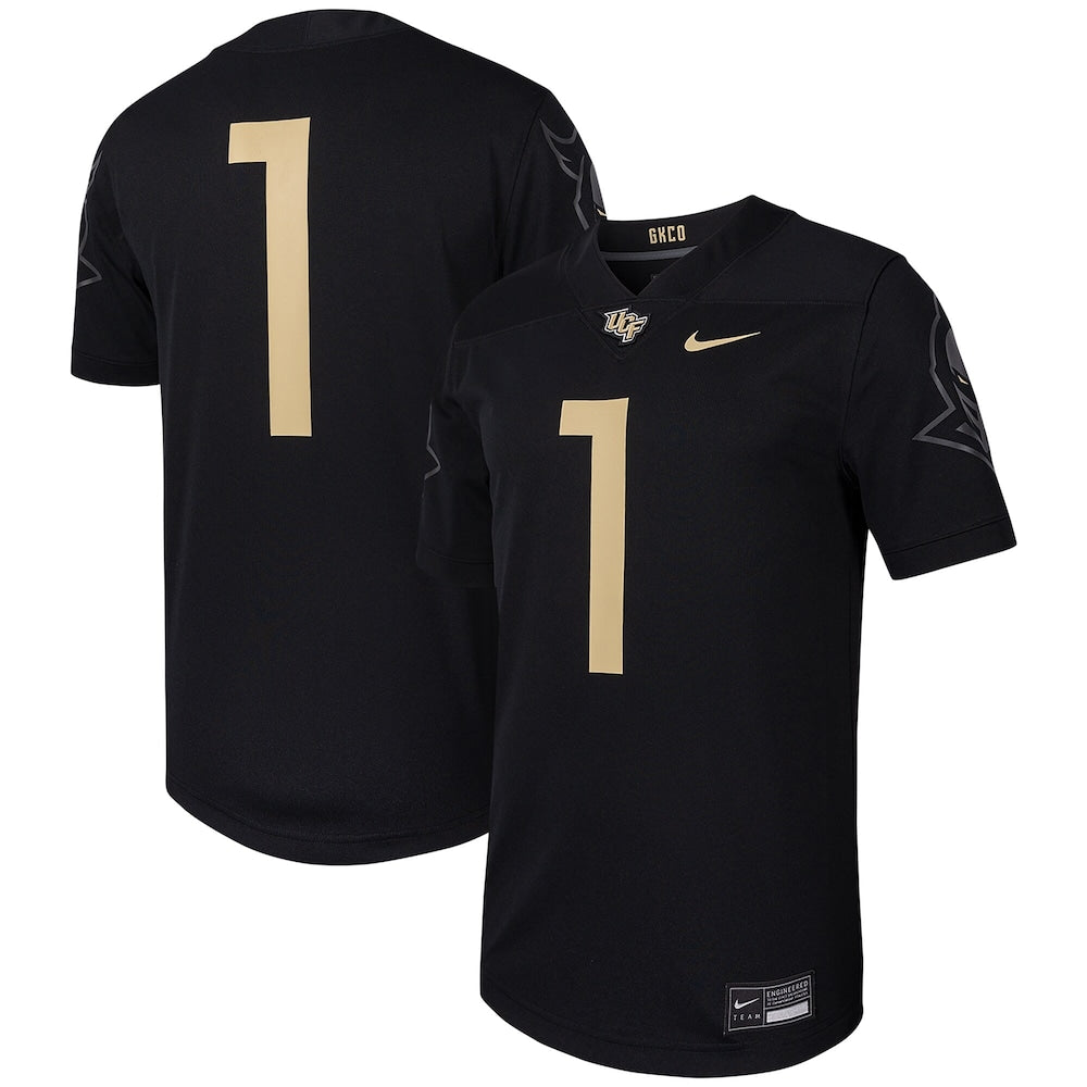 1 Black Ucf Knights Untouchable Replica Football Jersey - retro stitched football jersey for 1 Black fans