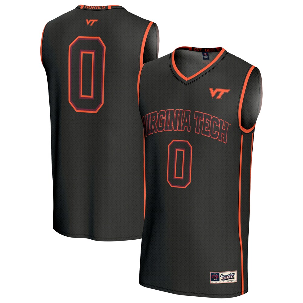 Gameday Greats 0 Black Virginia Tech Hokies Lightweight Collegiate Basketball Fashion Jersey - retro stitched basketball jersey for Gameday Greats fans