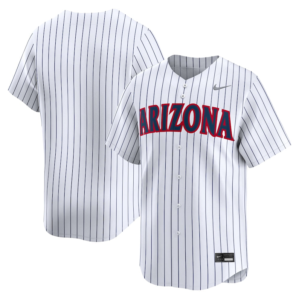 White Arizona Wildcats Third Alternate Limited Baseball Jersey - retro stitched baseball jersey for White Arizona fans