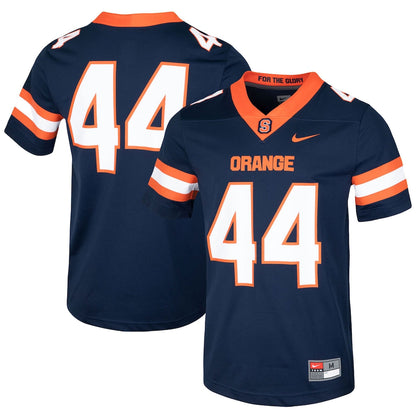 44 Navy Syracuse Orange Football Jersey - retro stitched football jersey for 44 Navy fans