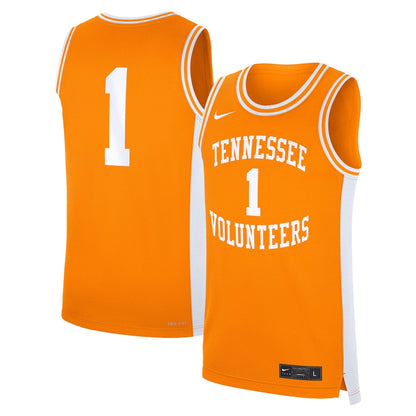 1 Tennessee Orange Tennessee Volunteers Road Replica Jersey - retro stitched jersey jersey for 1 Tennessee fans