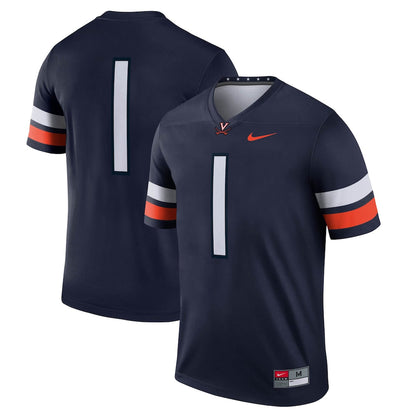 Navy Virginia Cavaliers Legend Jersey - retro stitched jersey jersey for Navy Virginia fans