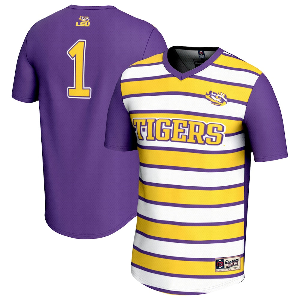 Lightweight Soccer Fashion Jersey Gameday Greats Purple 1 Lsu Tigers - retro stitched jersey jersey for Lightweight Soccer fans