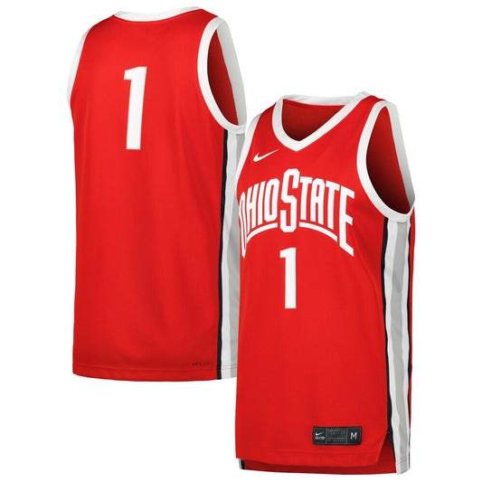 1 Scarlet Ohio State Buckeyes Replica Jersey - retro stitched jersey jersey for 1 Scarlet fans