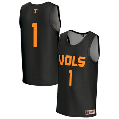 Gameday Greats 1 Black Tennessee Volunteers Lightweight Basketball Fashion Jersey - retro stitched basketball jersey for Gameday Greats fans