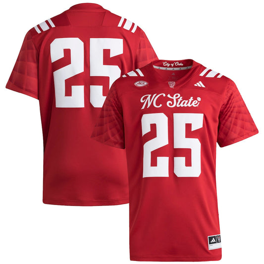 25 Red Nc State Wolfpack Premier Strategy Jersey - retro stitched jersey jersey for 25 Red fans