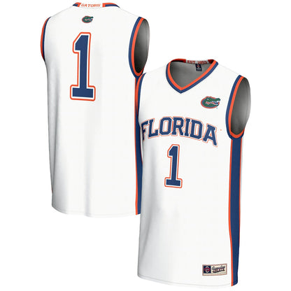 Gameday Greats 70 White Florida Gators Lightweight Basketball Jersey - retro stitched basketball jersey for Gameday Greats fans