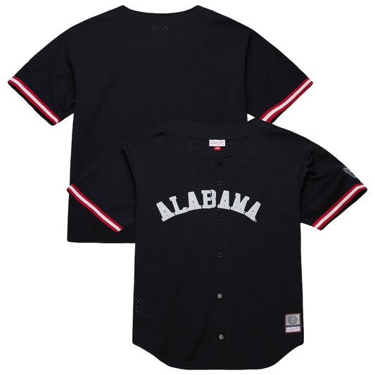 Black Alabama Crimson Tide On The Clock Full Button Fashion Jersey - retro stitched jersey jersey for Black Alabama fans