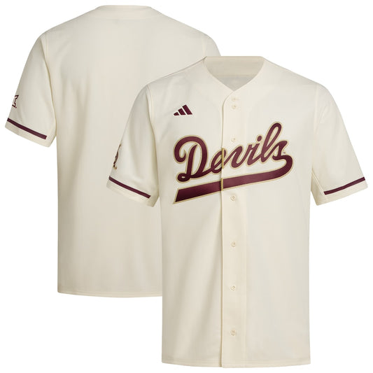 � Cream ASU Replica Baseball Jersey rtj college 546