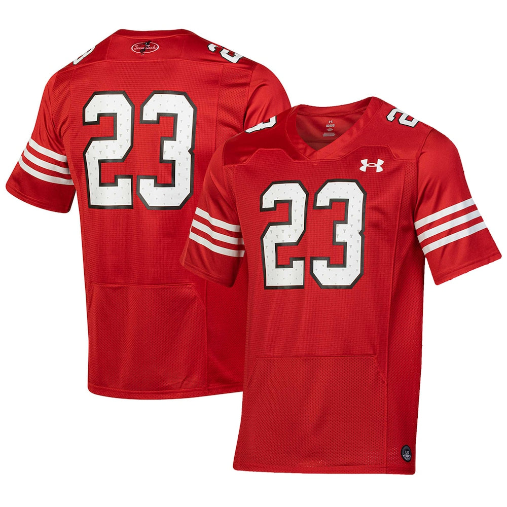 23 Red Texas Tech Red Raiders Throwback Replica Jersey - retro stitched jersey jersey for 23 Red fans