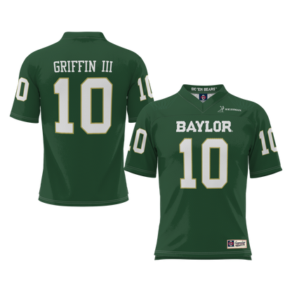 Gameday Greats Robert Griffin Iii Green Baylor Bears Heisman Football Jersey - retro stitched football jersey for Gameday Greats fans