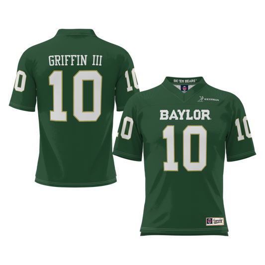 Gameday Greats Robert Griffin Iii Green Baylor Bears Heisman Football Jersey - retro stitched football jersey for Gameday Greats fans