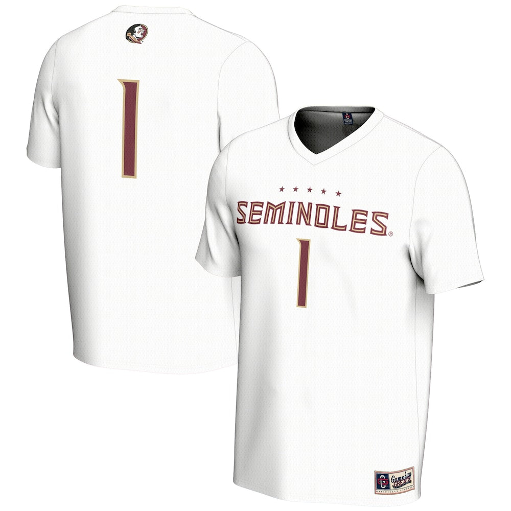 Gameday Greats White Florida State Seminoles 2025 Ncaa Soccer National Champions Lightweight Commemorative Fashion Jersey - retro stitched jersey jersey for Gameday Greats fans