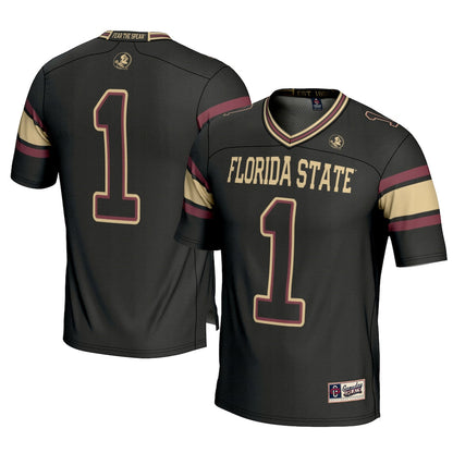Gameday Greats 1 Black Florida State Seminoles Football Jersey - retro stitched football jersey for Gameday Greats fans