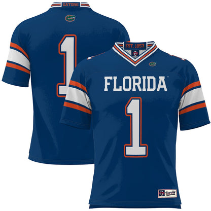 Gameday Greats 1 Royal Florida Gators Football Jersey - retro stitched football jersey for Gameday Greats fans