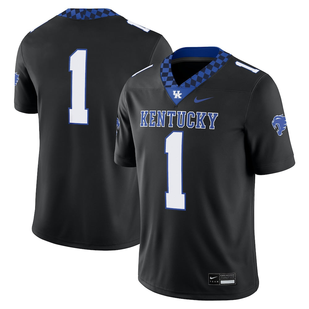 1 Black Kentucky Wildcats Alternate Game Jersey - retro stitched jersey jersey for 1 Black fans