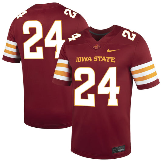 24 Cardinal Iowa State Cyclones Untouchable Replica Game Jersey - retro stitched jersey jersey for 24 Cardinal fans