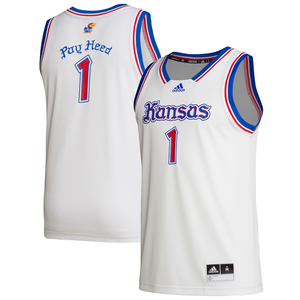 1 White Kansas Jayhawks Alternate Swingman Jersey - retro stitched jersey jersey for 1 White fans